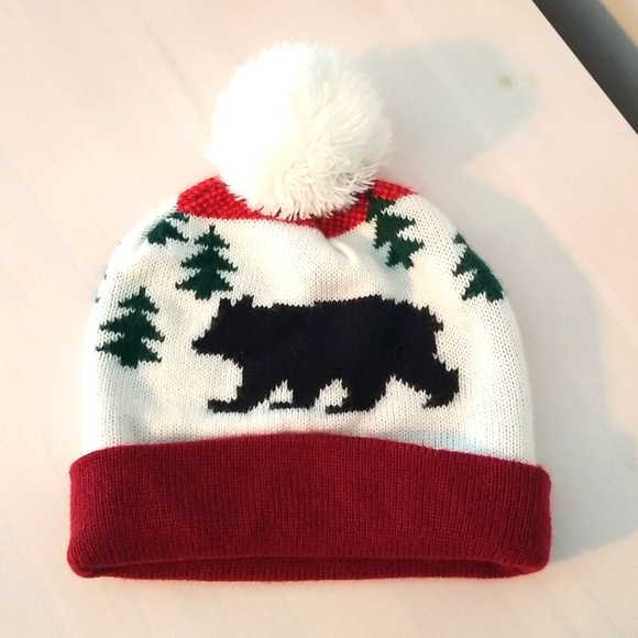 Winter Knit Hat with Bear, Old Navy, One Size - Picture 1 of 2